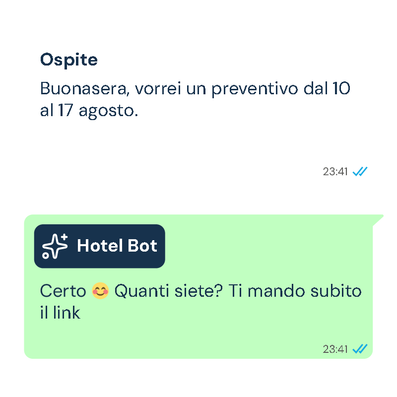 Booking con Chatbot AI